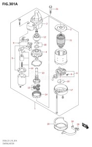 06002F-810001 (2018) 60hp E01 E40-Gen. Export 1 - Costa Rica (DF60AQH  DF60AT  DF60ATH) DF60A drawing STARTING MOTOR