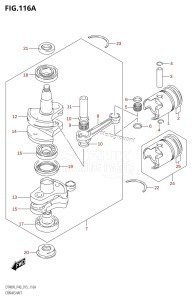 DT40 From 04005K-510001 ()  2015 drawing CRANKSHAFT (DT40W:P40)