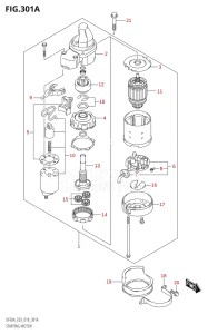 06003F-810001 (2018) 60hp E03-USA (DF60AVT) DF60A drawing STARTING MOTOR