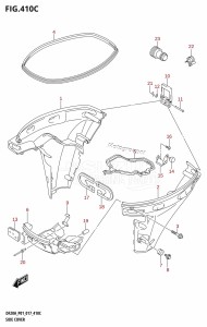 DF20A From 02002F-710001 (P01 P40)  2017 drawing SIDE COVER (DF9.9BT:P01)