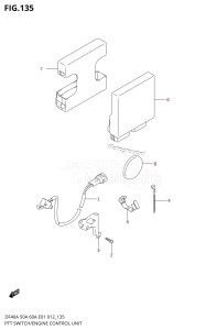 DF40A From 04004F-210001 (E34-Italy)  2012 drawing PTT SWITCH /​ ENGINE CONTROL UNIT (DF40AQH E01)