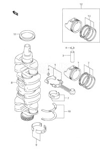 DF 115 drawing Crankshaft