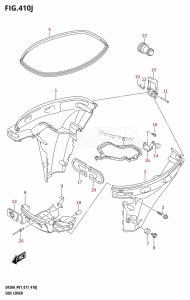 DF20A From 02002F-710001 (P01 P40)  2017 drawing SIDE COVER (DF20A:P40)