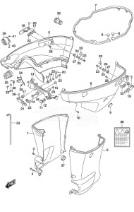 Outboard DF 150 drawing Side Cover SS Model