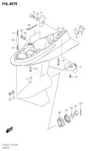 DF140A From 14003F-810001 (E11 E40)  2018 drawing GEAR CASE (DF115AZ:E40,DF140AZ:E40)