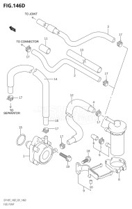 14001Z-980001 (2009) 140hp E01 E40-Gen. Export 1 - Costa Rica (DF140WZK9) DF140 drawing FUEL PUMP ((DF140WT,DF140WZ):(K6,K7,K8,K9,K10,011))