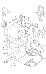 Outboard DF 175 drawing Top Mount Dual (1)