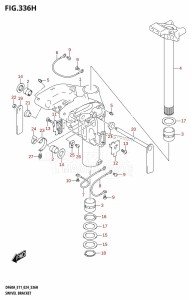 DF60AQH From 06002F-440001 (E11 - E40)  2024 drawing SWIVEL BRACKET (DF60ATH)