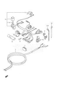 DF 9.9A drawing Harness Non-Remote Control