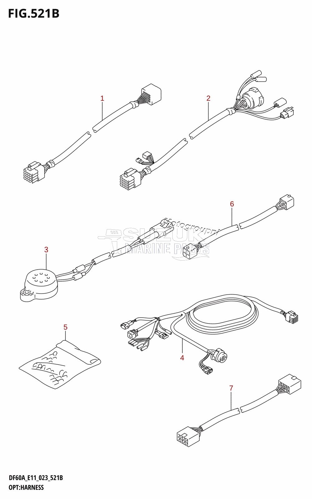 OPT:HARNESS ((DF40A,DF40AST,DF50A,DF60A,DF50AVT,DF60AVT,DF40ASVT):022)