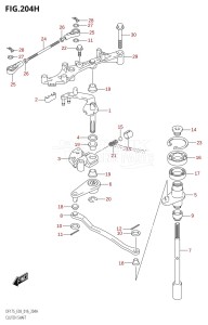 DF175T From 17502F-610001 (E03)  2016 drawing CLUTCH SHAFT (DF175ZG:E03)