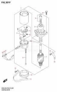 DF30A From 03003F-710001 (P40)  2017 drawing STARTING MOTOR (DF30AT:P03)