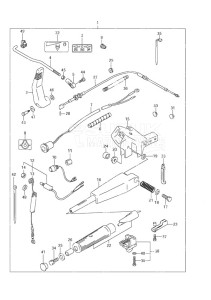 DF 9.9 drawing Tiller Handle