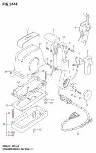 DF9.9B From 00995F-710001 (P01)  2017 drawing OPT:REMOTE CONTROL ASSY SINGLE (1) (DF15AT:P01)