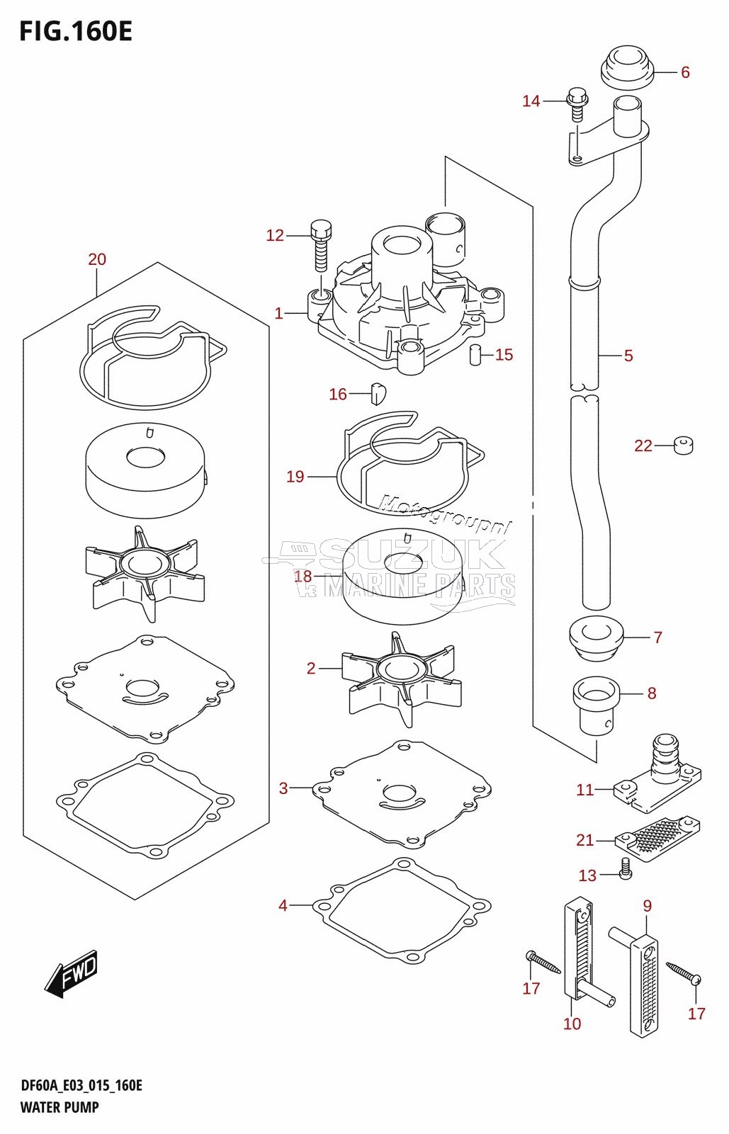 WATER PUMP (DF60AVT:E03)