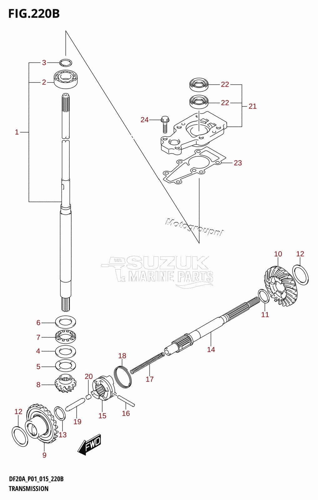 TRANSMISSION (DF9.9BR:P01)