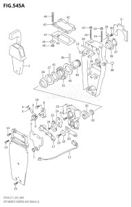 22503Z-040001 (2020) 225hp E01 E03 E40-Gen. Export 1 - USA (DF225Z) DF225Z drawing OPT:REMOTE CONTROL ASSY SINGLE (2)