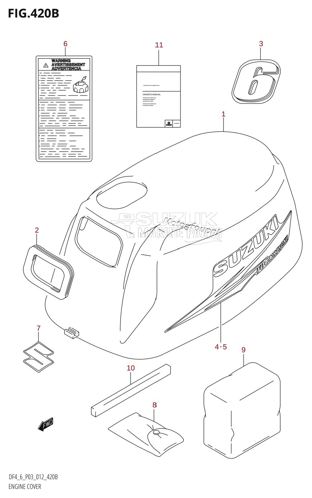 ENGINE COVER (DF6:P03)