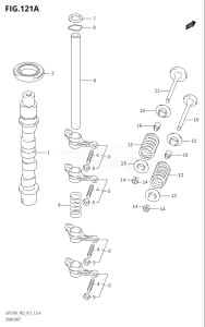 00993F-310001 (2013) 9.9hp P03-U.S.A (DF9.9TH) DF9.9 drawing CAMSHAFT