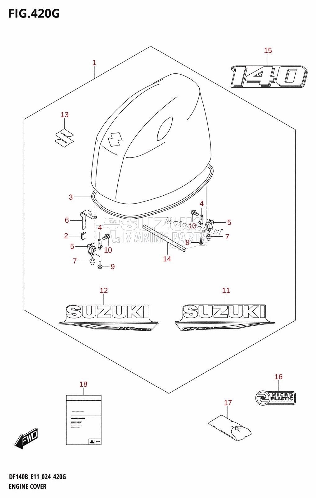 ENGINE COVER (DF140BT,DF140BZ)