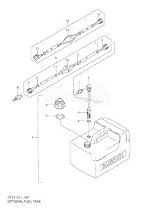 DT5 From 05004-251001 ()  2000 drawing OPTIONAL : FUEL TANK