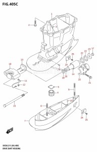 DF250T From 25003F-440001 (E11 - E40 E03)  2024 drawing DRIVE SHAFT HOUSING ((DF200T,DF200Z,DF225T,DF225Z,DF250T,DF250Z):XX-TRANSOM:(E01,E11,E40))