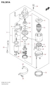 DF250A From 25003P-510001 (E03)  2015 drawing STARTING MOTOR