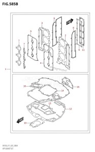 DF250ST From 25004F-340001 (E03)  2023 drawing OPT:GASKET SET (DF250ST)