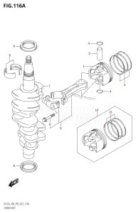 DF25A From 02504F-340001 (P03)  2023 drawing CRANKSHAFT