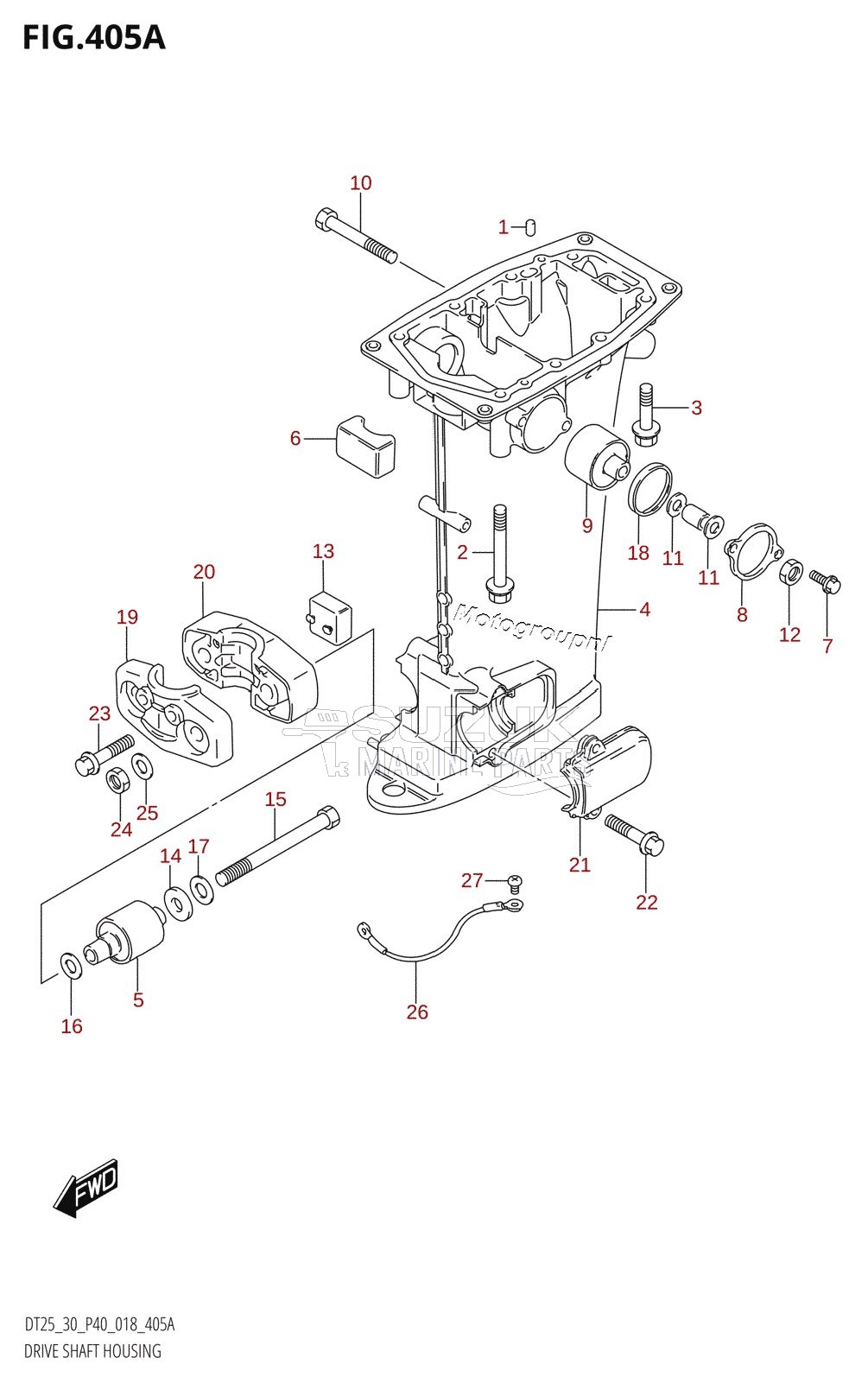 DRIVE SHAFT HOUSING (S-TRANSOM)