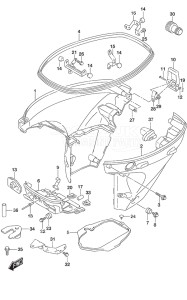 Outboard DF 30A drawing Side Cover Remote Control