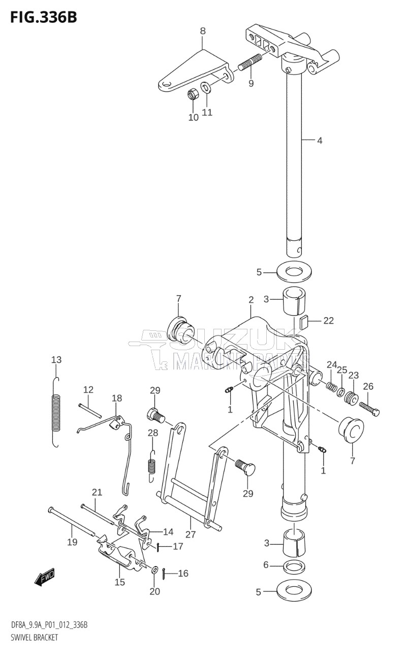 SWIVEL BRACKET (DF8AR:P01)