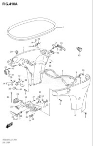 08002F-140001 (2021) 80hp E01 E40-Gen. Export 1 - Costa Rica (DF80AT) DF80A drawing SIDE COVER (DF70A,DF80A,DF90A,DF100B)