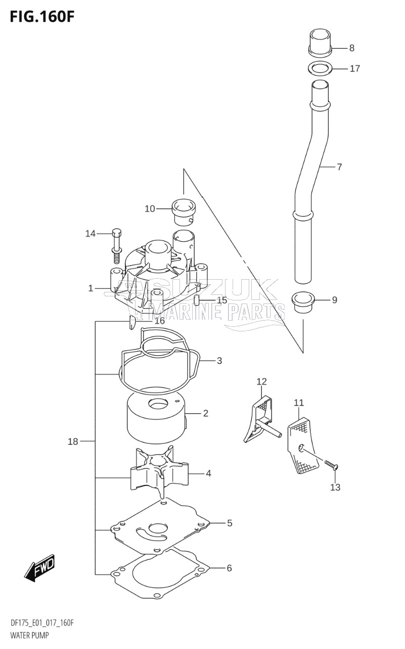 WATER PUMP (DF175T:E40)