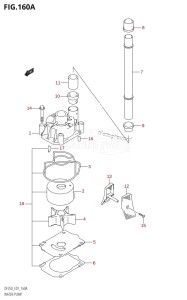 DF225T From 22503F-010001 (E01 E40)  2010 drawing WATER PUMP