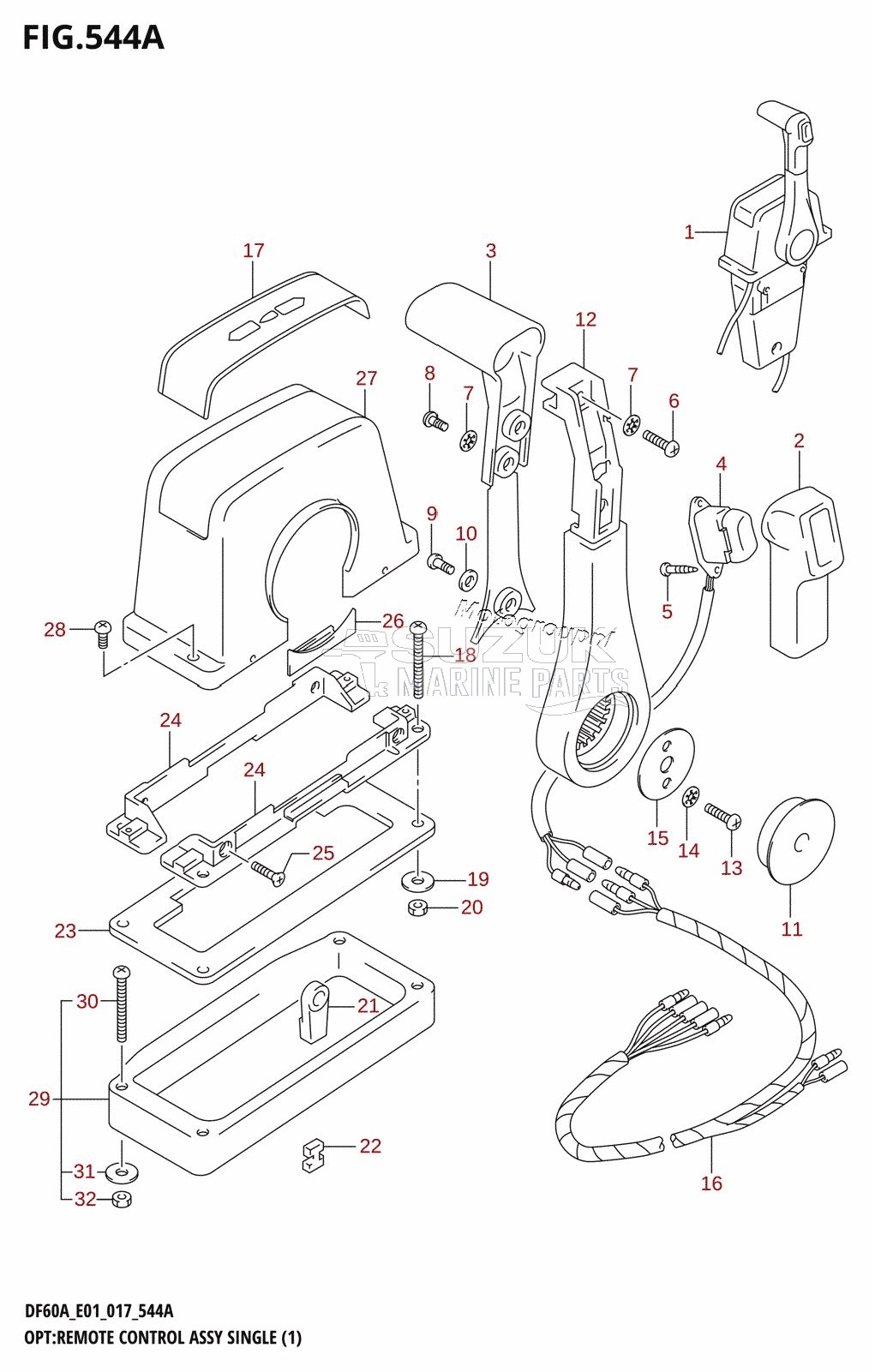 OPT:REMOTE CONTROL ASSY SINGLE (1)