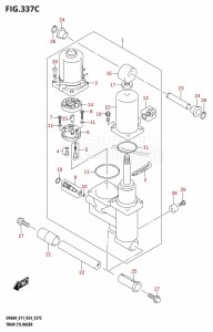 DF40AQH From 04003F-440001 (E01 - E11 - E34)  2024 drawing TRIM CYLINDER (DF40AST,DF60A,DF60ATH)