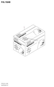 DF200Z From 20002Z-110001 (E01 E40)  2011 drawing MAINTENANCE KIT (DF225T:E01:K10)