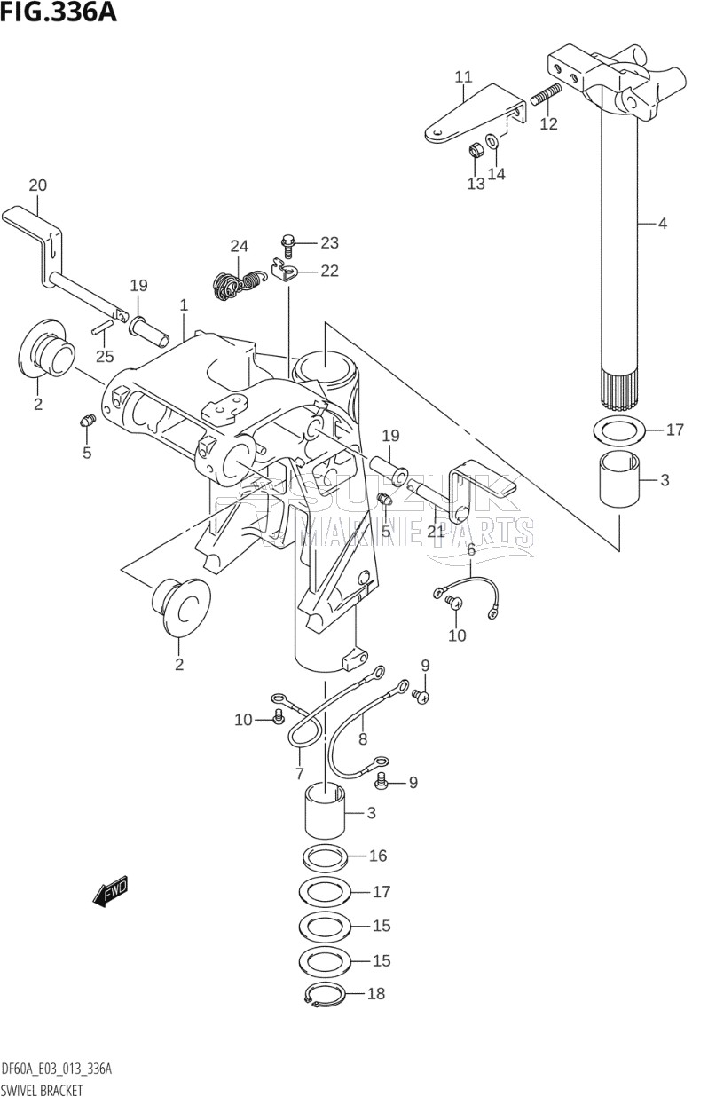 SWIVEL BRACKET (DF40A:E03)