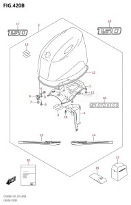 DF150AP From 15003P-910001 (E01 E40)  2019 drawing ENGINE COVER (DF150AP:E40)