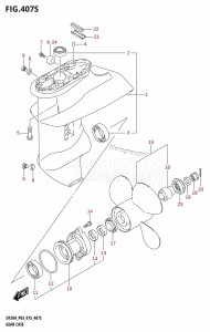 DF15A From 01504F-510001 (P03)  2015 drawing GEAR CASE (DF15ATH:P03)