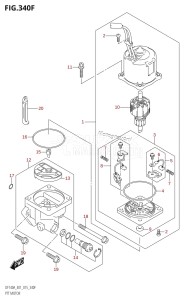 DF140AZ From 14003Z-510001 (E01 E40)  2015 drawing PTT MOTOR (DF140AT:E01)