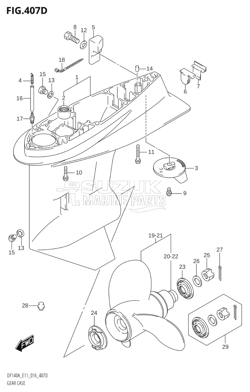 GEAR CASE (DF115AZ:E11)