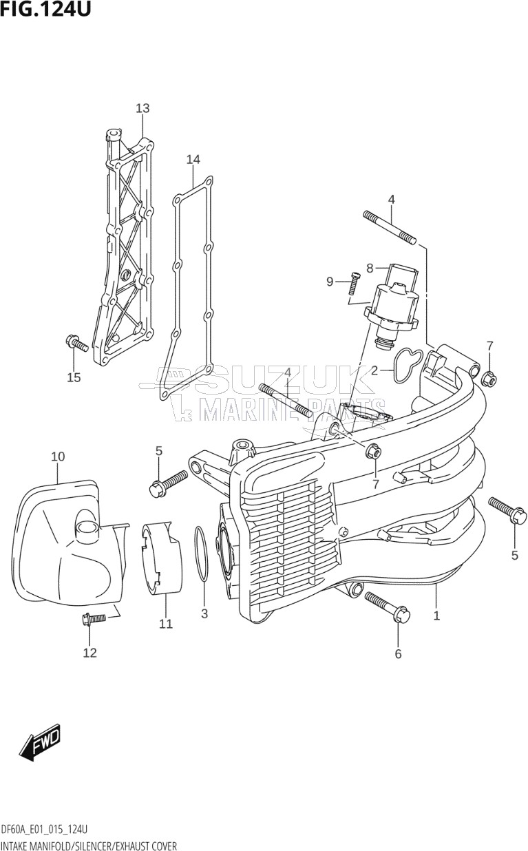 INTAKE MANIFOLD / SILENCER / EXHAUST COVER (DF60AVTH:E40)