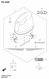 DF140BG From 14004F-440001 (E11 - E40)  2024 drawing ENGINE COVER (DF140BG,DF140BZG)