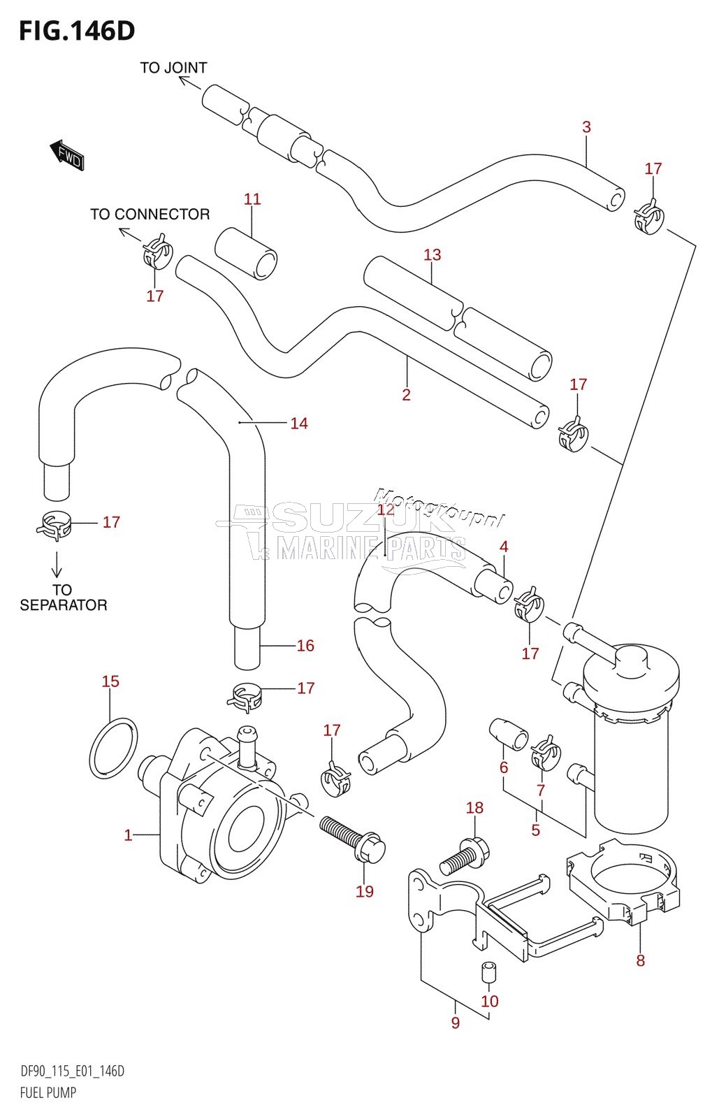 FUEL PUMP (DF115WT:(K6,K7,K8,K9,K10,011),DF115WZ)