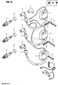 DT75 From 070501-60614 ()  1986 drawing IGNITION