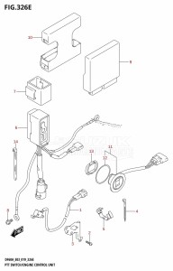 DF40A From 04003F-910001 (E03)  2019 drawing PTT SWITCH /​ ENGINE CONTROL UNIT (DF60AVT)