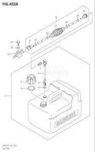 00994F-140001 (2021) 9.9hp P01-Gen. Export 1 (DF9.9A) DF9.9A drawing FUEL TANK