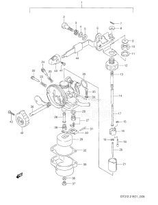 DT2.2 From 00221-030001 ()  2000 drawing CARBURETOR (DT2 /​ DT2.2,MODEL:90~00)